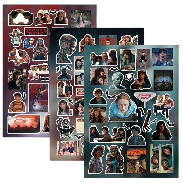 Стікери Дивні Дива Stranger Things (160-180 шт) Набір №1 id_4805 фото