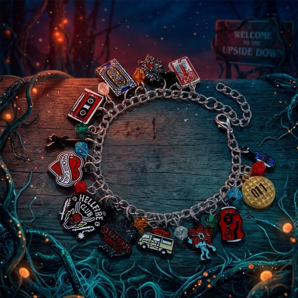 Браслет з серіалу &laquo;Дивні дива&raquo; Stranger Things з підвісками, біжутерний сплав id_4612 фото