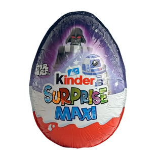 Шоколадне яйце Kinder Surprise MAXI Star Wars "Зоряні війни" 100 г (Дарт Вейдер та R2-D2) id_4593 фото
